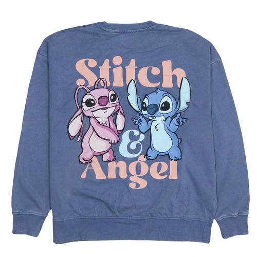Disney Stitch & Angel Blue Pullover Sweatshirt Women S Primark