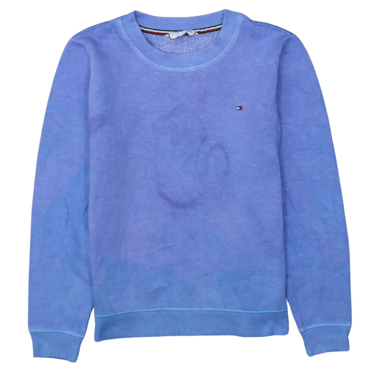 Tommy Hilfiger Boys Blue Crew Neck Pullover Sweatshirt Size S