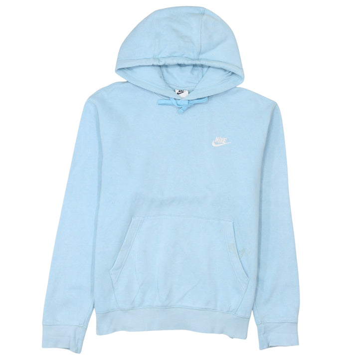Nike Women Light Blue Pullover Hoodie Size M Cotton Blend
