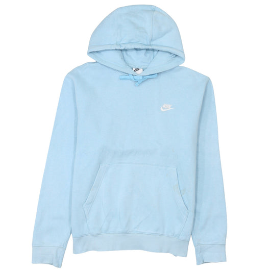 Nike Women Light Blue Pullover Hoodie Size M Cotton Blend