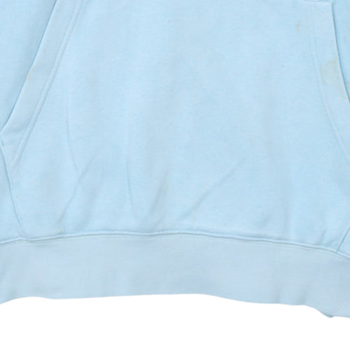 Nike Women Light Blue Pullover Hoodie Size M Cotton Blend