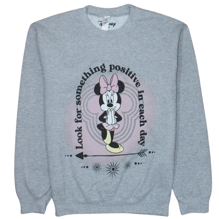 Disney x Topshop Women's Grey Minnie Mouse Pullover Sweatshirt UK 10