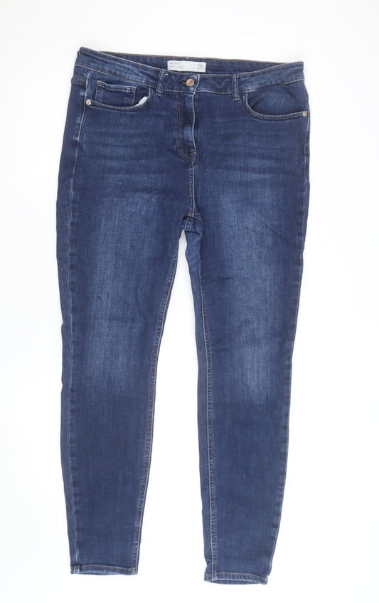 Next Women’s Blue Skinny Soft Touch Jeans Size 16 Regular