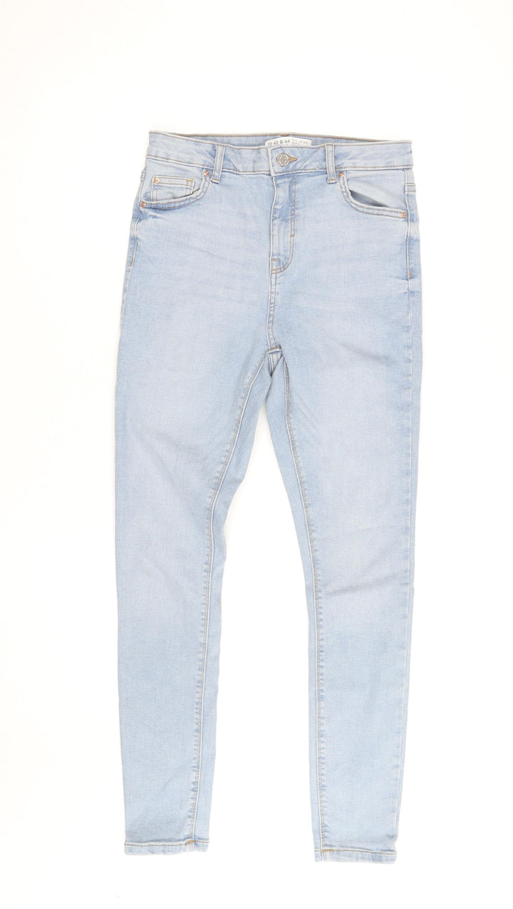 Denim Co. Women's Blue Skinny Jeans Size 16 Slim Fit Stretch Denim