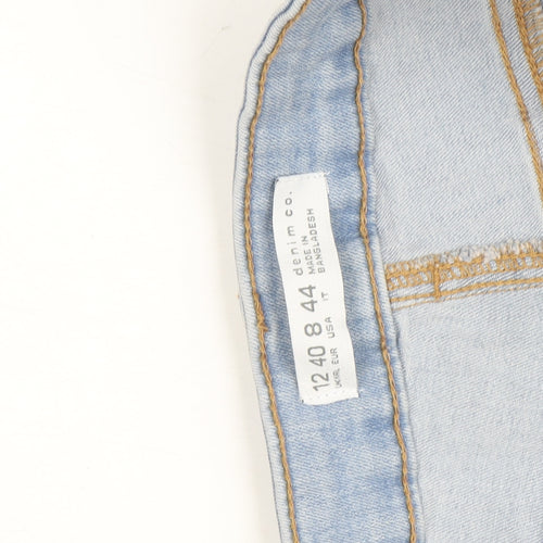 Denim Co. Women's Blue Skinny Jeans Size 16 Slim Fit Stretch Denim