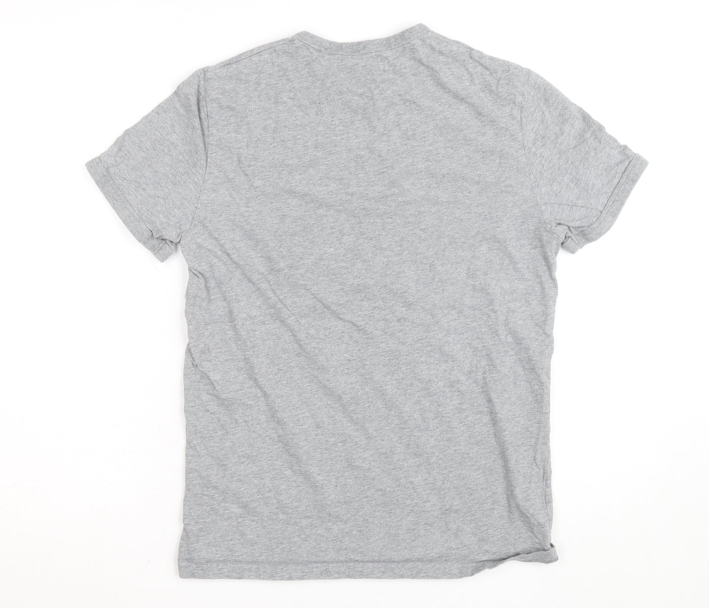 Fred Perry Men's Grey Cotton Laurel Wreath Crew Neck T-Shirt Size S