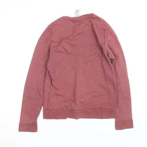 Adidas Womens Pink Crew Neck Pullover Sweatshirt Size S