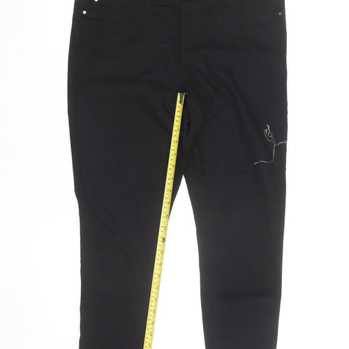 Denim Co. Women's Black Size 14 Slim Fit Jegging Jeans