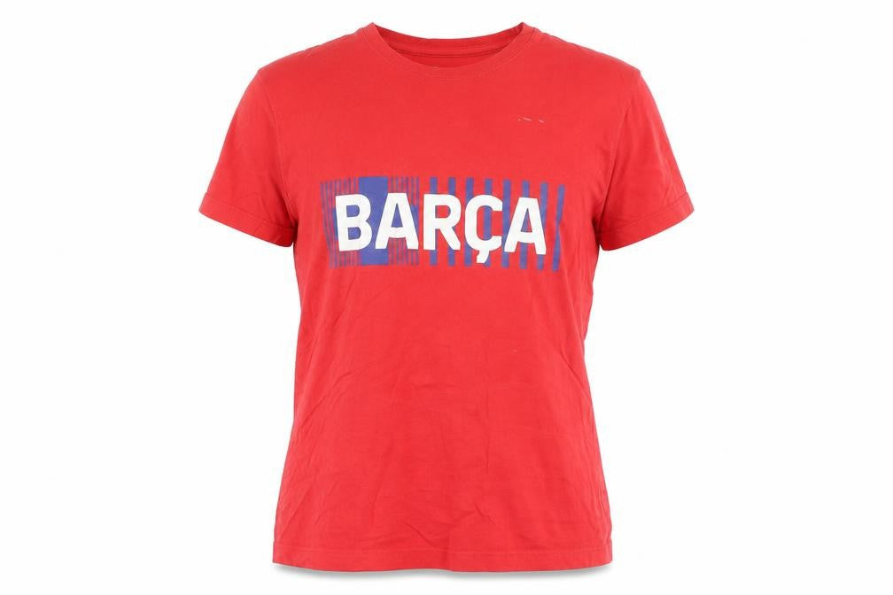 FC Barcelona Red Teens Size 10 Basic Cotton T-Shirt