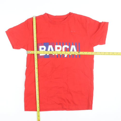 FC Barcelona Red Teens Size 10 Basic Cotton T-Shirt