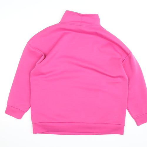 F&F Active Women’s Pink Track Jacket Size M Lightweight Stretch