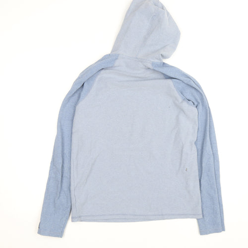 Vans Mens Blue Pullover Hoodie Size S Lightweight Cotton Blend