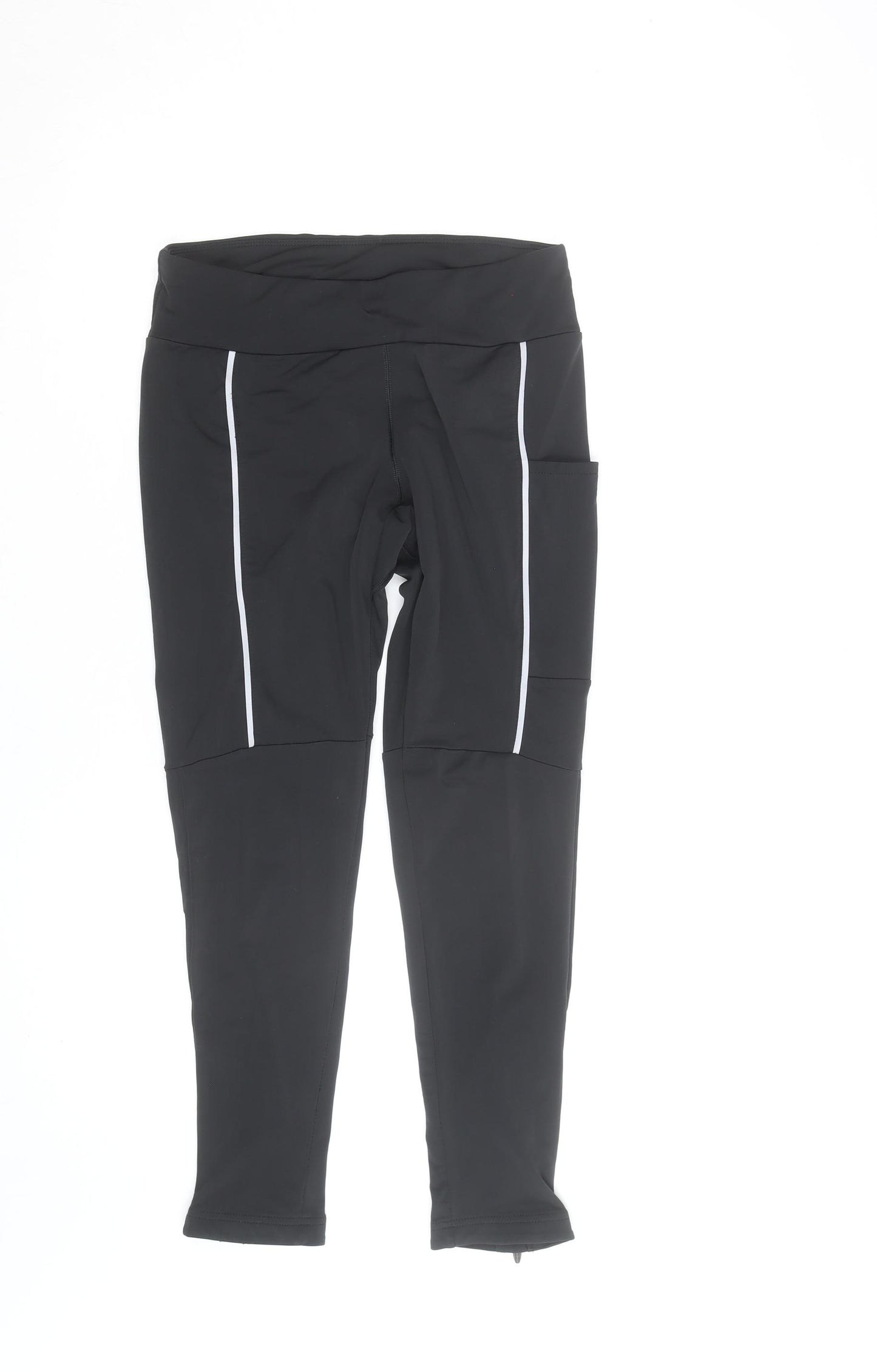 Crane Men's Black Small Compression Leggings Running Trousers