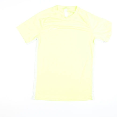 Nike Men's Yellow Dri-FIT Short Sleeve Athletic T-Shirt Size S