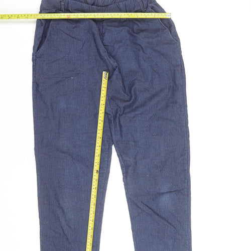Pianura Studio Women's Blue Cotton Jogger Trousers Size M