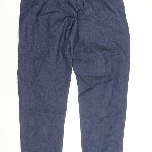 Pianura Studio Women's Blue Cotton Jogger Trousers Size M