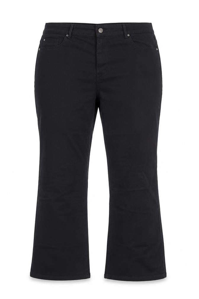 Front view of & Other Stories Women Black Bootcut Jeans, size 20, Cotton Blend