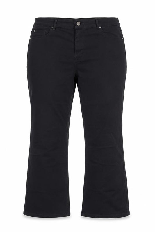 Front view of & Other Stories Women Black Bootcut Jeans, size 20, Cotton Blend