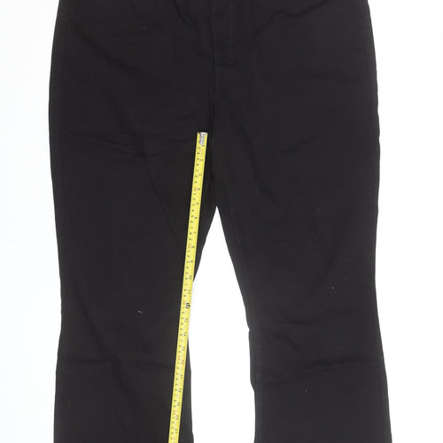 & Other Stories Women Black Bootcut Jeans Size 20 Cotton Blend