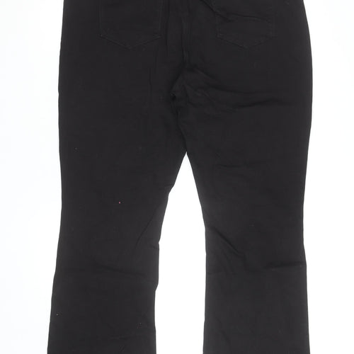 & Other Stories Women Black Bootcut Jeans Size 20 Cotton Blend