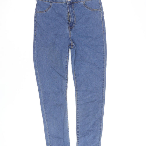 Denim Woman Blue Skinny Jeans Women Size 12 Mid Rise Stretch Cotton