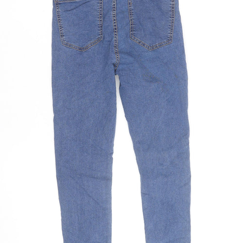 Denim Woman Blue Skinny Jeans Women Size 12 Mid Rise Stretch Cotton