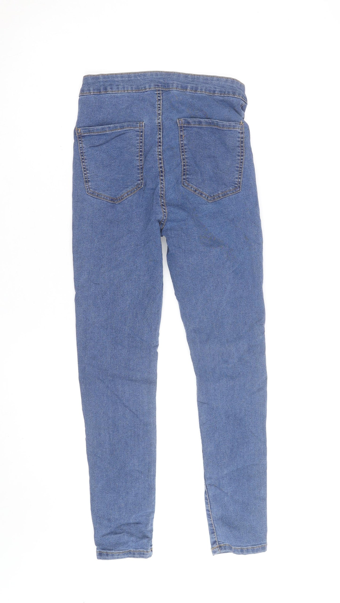 Denim Woman Blue Skinny Jeans Women Size 12 Mid Rise Stretch Cotton