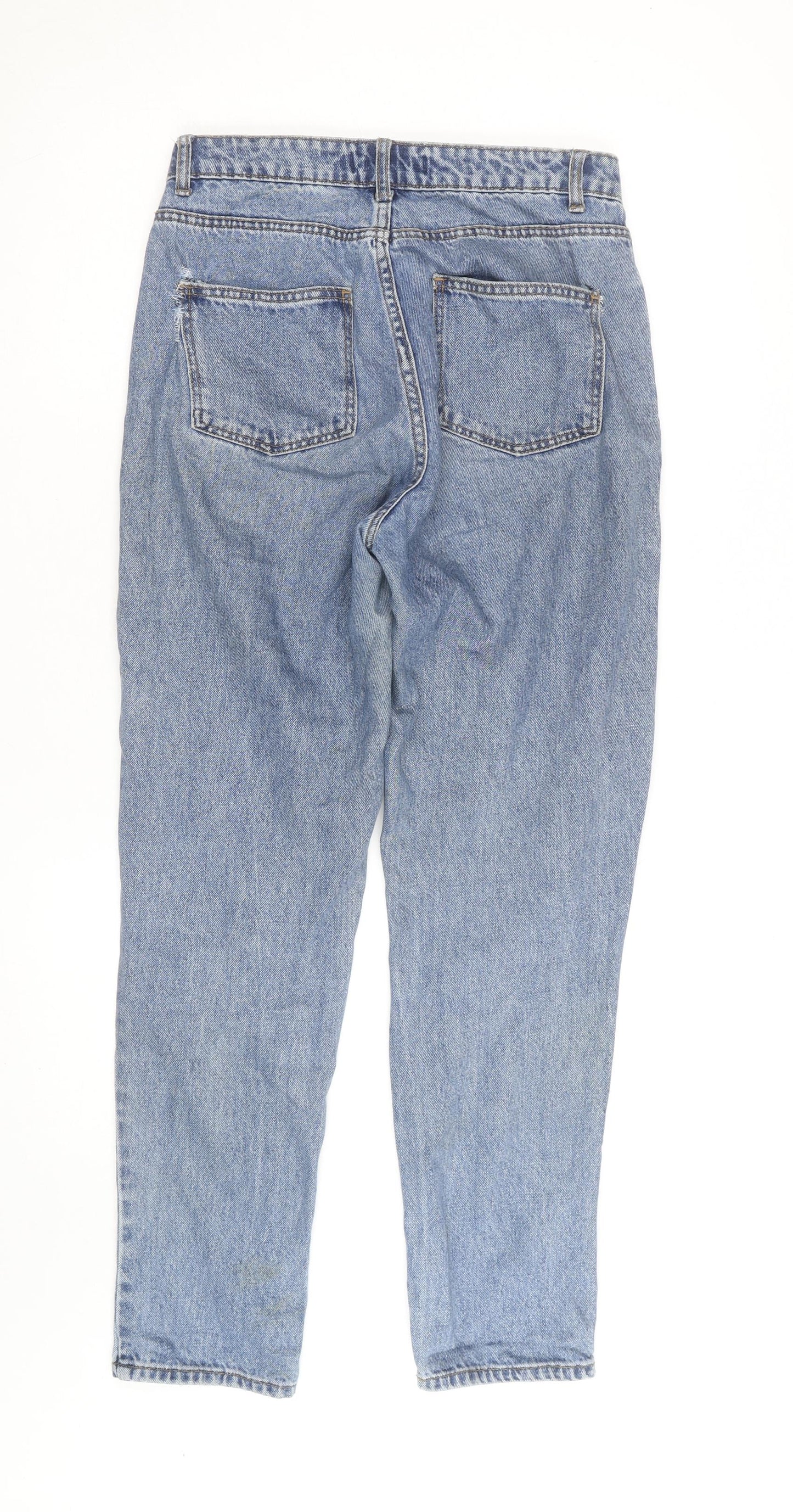 Denim Co Women Blue Mom Jeans Size 10 High Rise Classic Fit