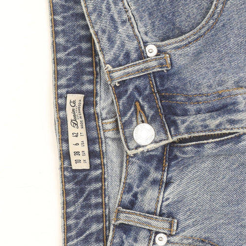 Denim Co Women Blue Mom Jeans Size 10 High Rise Classic Fit