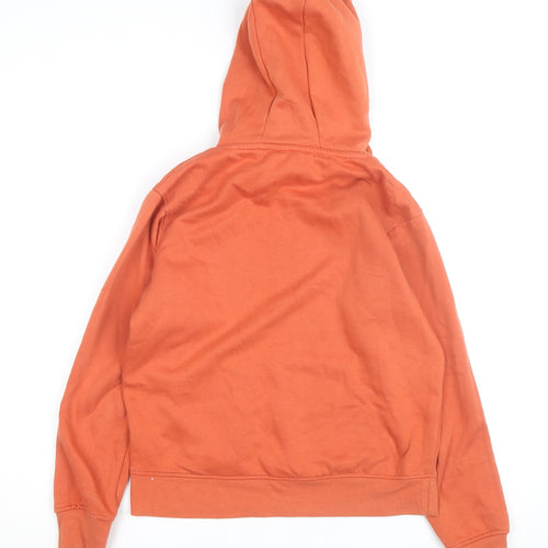 Primark Unisex Orange Yin Yang Pullover Hoodie XS Regular Fit