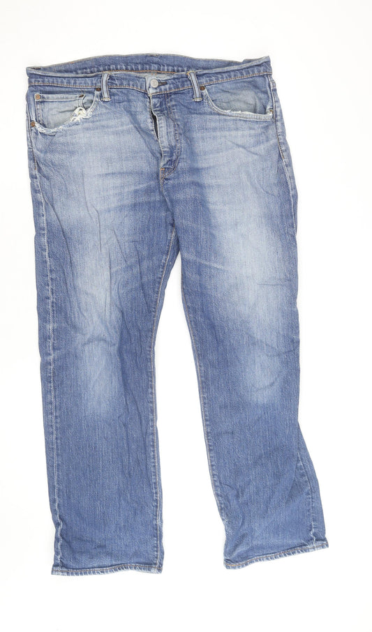 Levi Strauss Women Blue Medium Wash Straight Leg Jeans Size 16