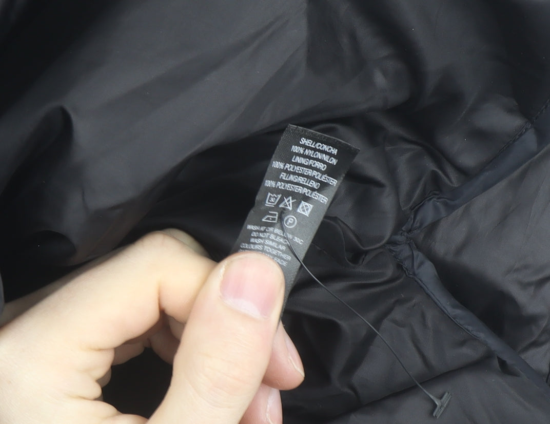 Dunnes Stores Men's Black 2XL Hooded Puffer Jacket