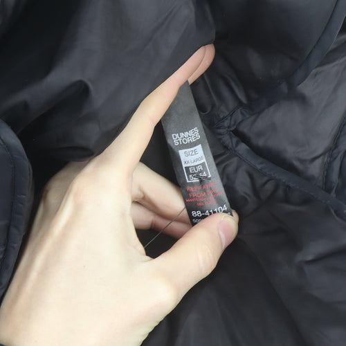 Dunnes Stores Men's Black 2XL Hooded Puffer Jacket