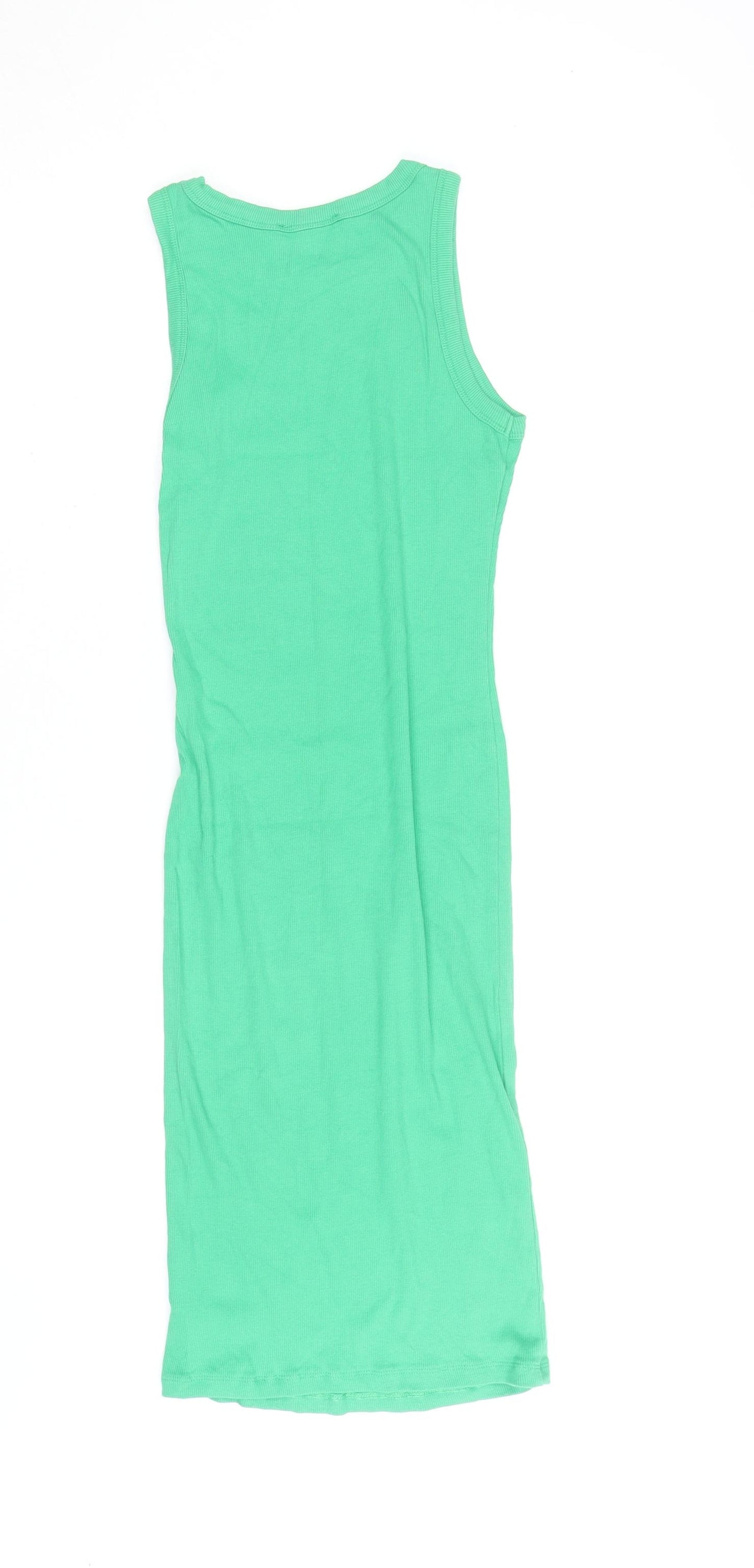 Primark Women's Green Size 10 Sleeveless Tank Dress