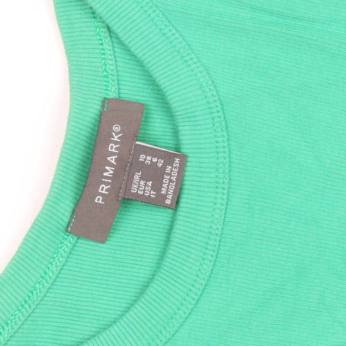 Primark Women's Green Size 10 Sleeveless Tank Dress