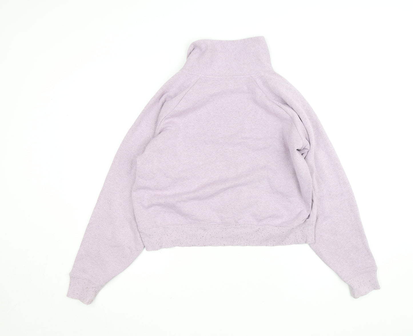 Under Armour Womens Purple Fleece Track Jacket Size S Relaxed Fit