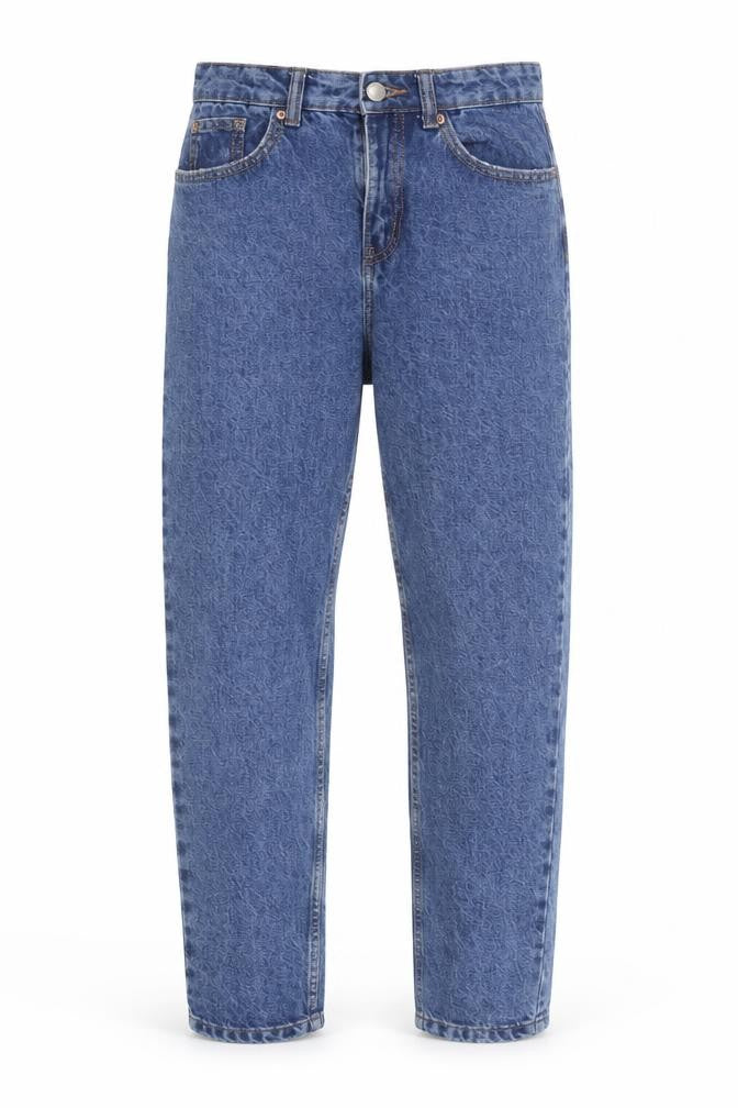 Front view of Marks & Spencer Men's Blue 36 Regular Fit Straight Denim Jeans