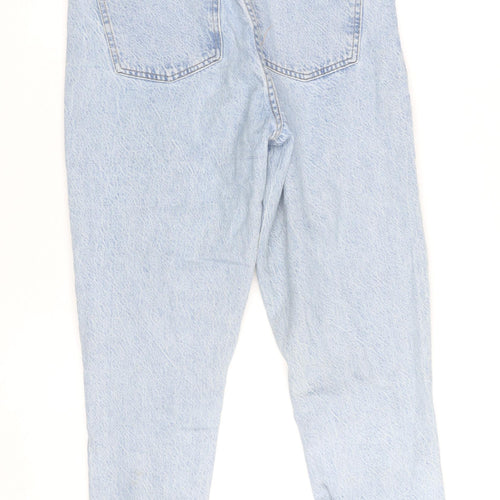 Primark Denim Co Women Light Blue Distressed Mom Jeans Size 8