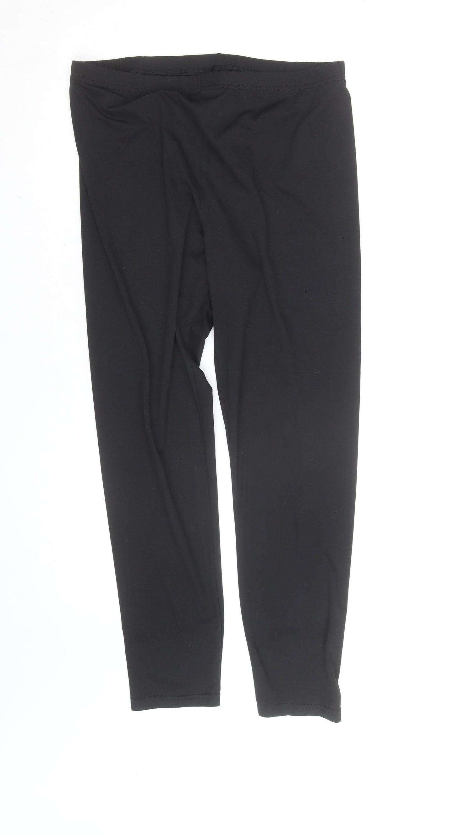 SHEIN Curve Black Cotton Stretch Women's Plus Leggings XL
