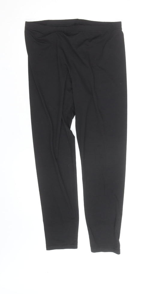 SHEIN Curve Black Cotton Stretch Women's Plus Leggings XL