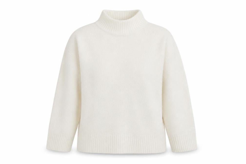 Dunnes Stores Women’s White Roll Neck Knit Jumper Size S