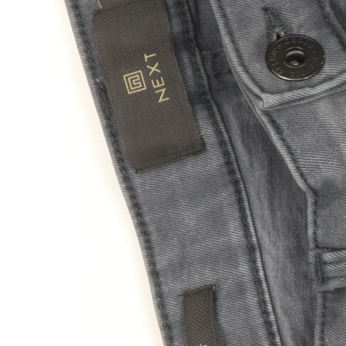 Next Womens Grey Slim Fit Stretch Jeans Size 34L