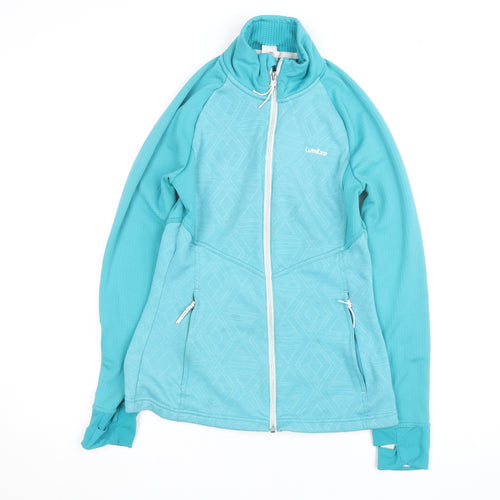 Wedze Womens Blue Size 10 Ski Jacket Full Zip Fleece Activewear