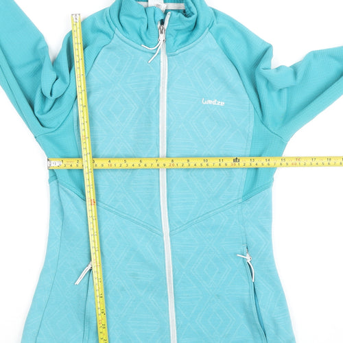 Wedze Womens Blue Size 10 Ski Jacket Full Zip Fleece Activewear