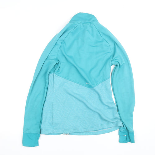 Wedze Womens Blue Size 10 Ski Jacket Full Zip Fleece Activewear