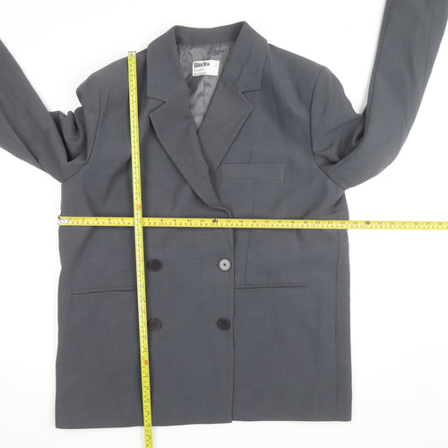 Rita Ora x Primark Women's Grey Blazer L Classic Lined Workwear Jacket