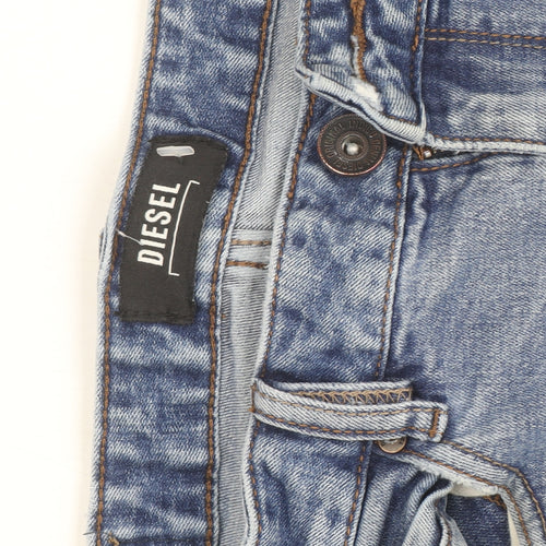 Diesel Men's Blue Regular Fit Straight Denim Jeans 32W 32L