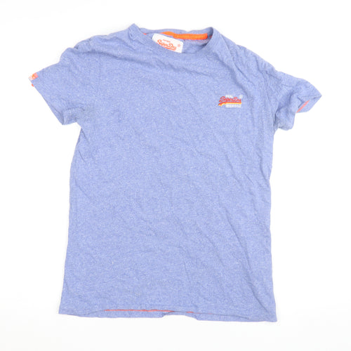 Superdry Men's Blue Vintage Logo Slim Fit Cotton T-Shirt Size S