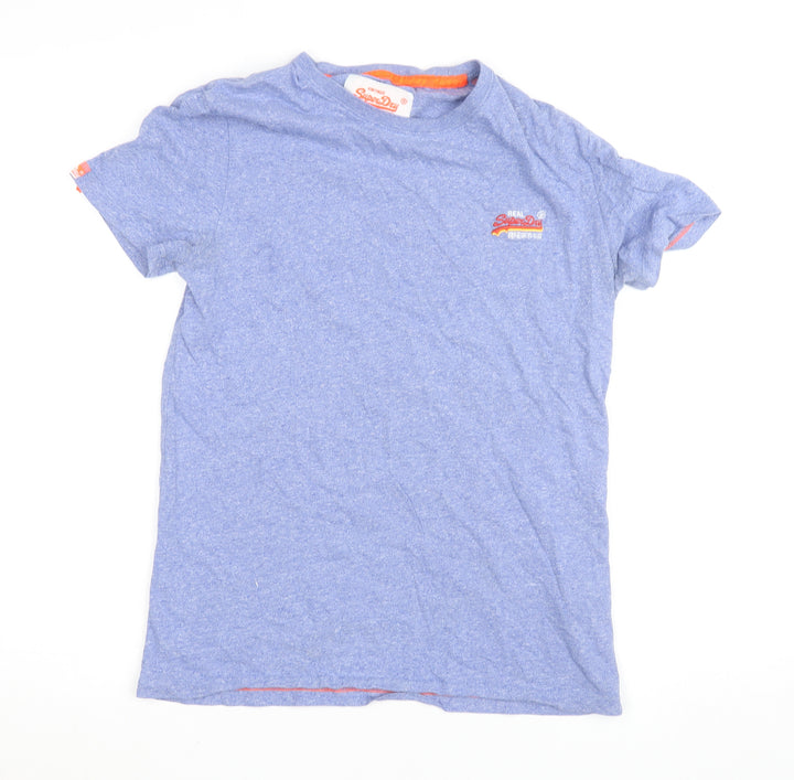 Superdry Men's Blue Vintage Logo Slim Fit Cotton T-Shirt Size S
