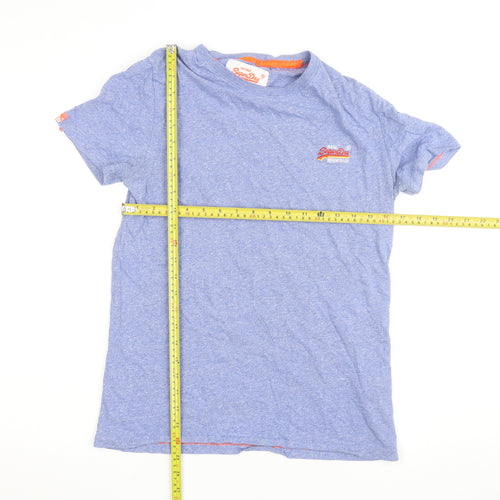 Superdry Men's Blue Vintage Logo Slim Fit Cotton T-Shirt Size S